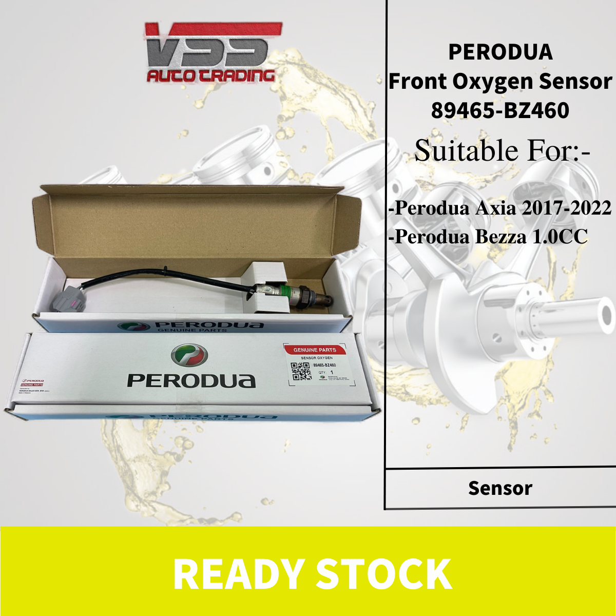 ORIGINAL PERODUA AXIA, BEZZA 1.0 NEW - OXYGEN SENSOR / EXHAUST SENSOR ...