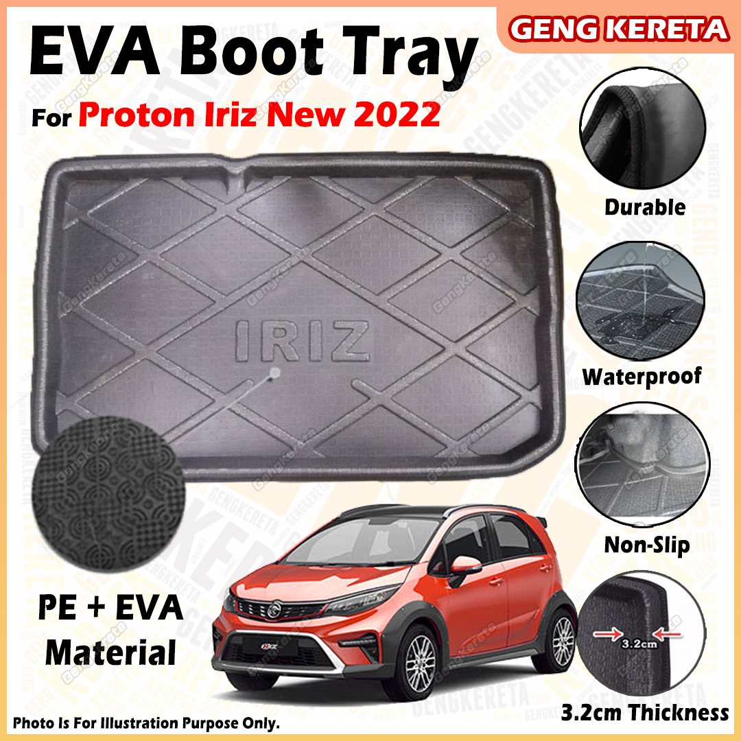 For Proton Iriz 2022 EVA Copolymer Car Boot Tray Luggage Cargo Trunk ...
