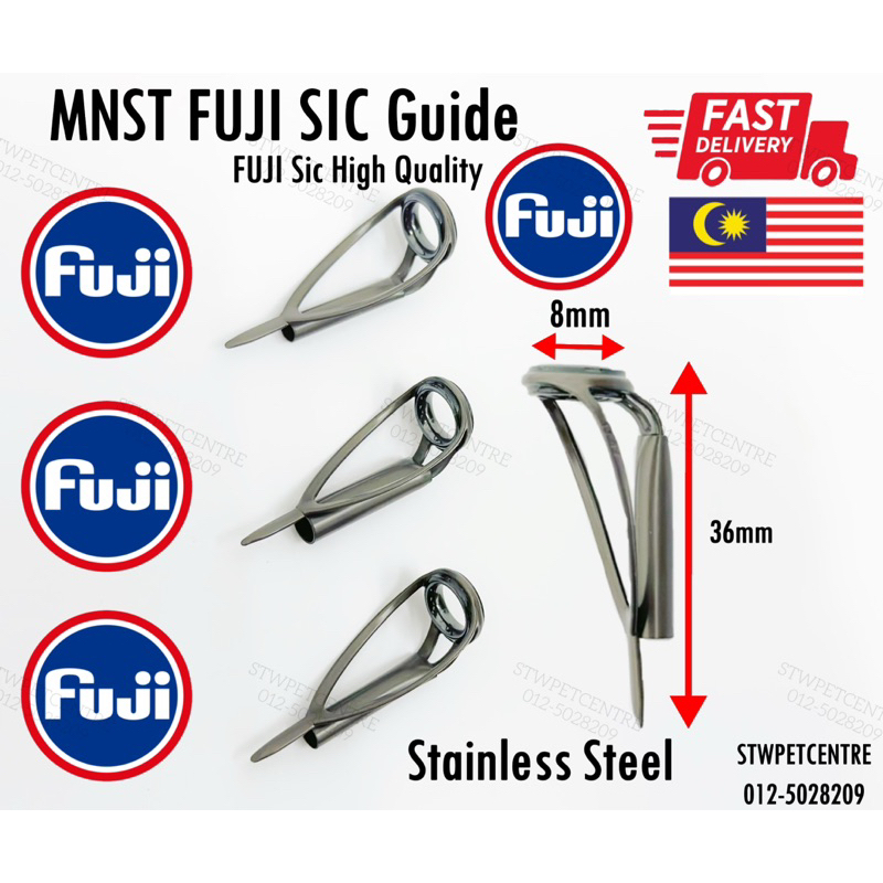Scion De Canne à Pêche Fuji PMNST - Taille 6-3.0 - Anneau SIC, Cadre Inox - Neuf