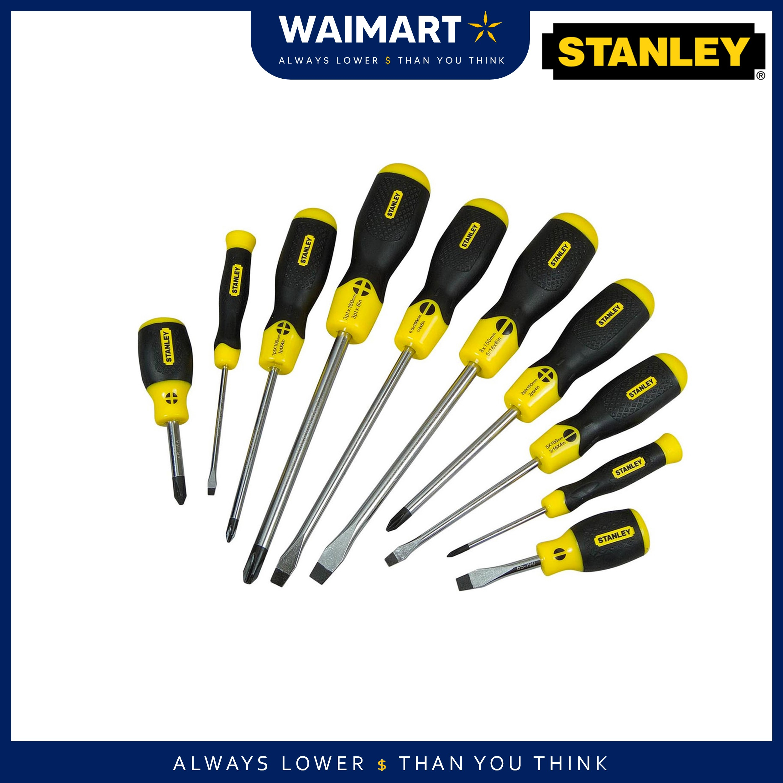 STANLEY SCREWDRIVER (PLUS+++++) & (MINUS-----) & (STAR****) | Shopee ...