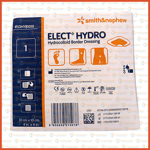 [1 PCS] Smith & Nephew Elect Hydro Hydrocolloid THIN / BORDER Dressing 10cm x 10cm Shopee Malaysia