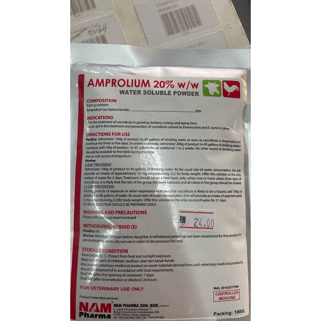 Amprolium 20% w/w Water Soluble Powder | Shopee Malaysia