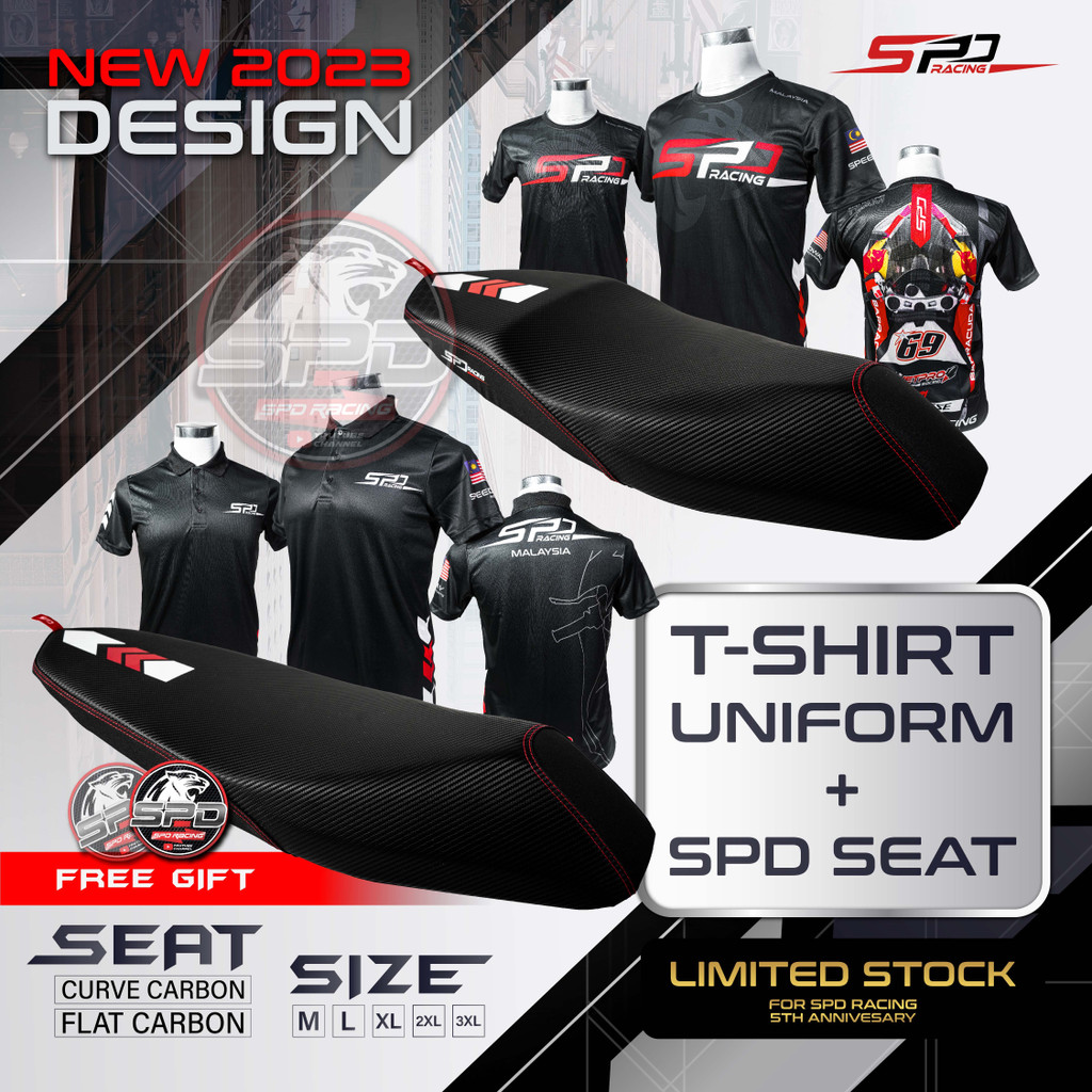T-shirt / Uniform + Seat SPD Racing 2023 New Design | Shopee Malaysia