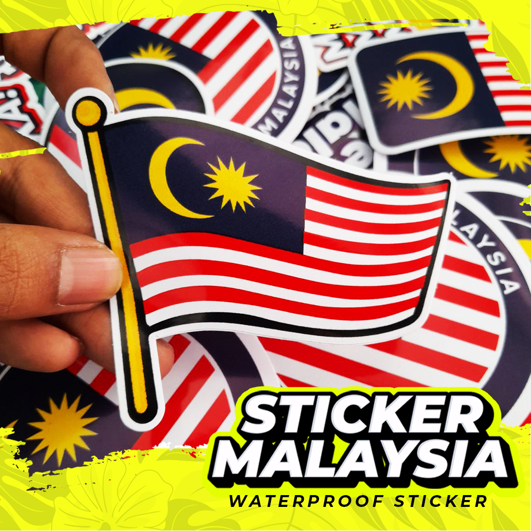 Ready Stock Sticker Malaysia Sticker Merdeka Kalis Air Waterproof