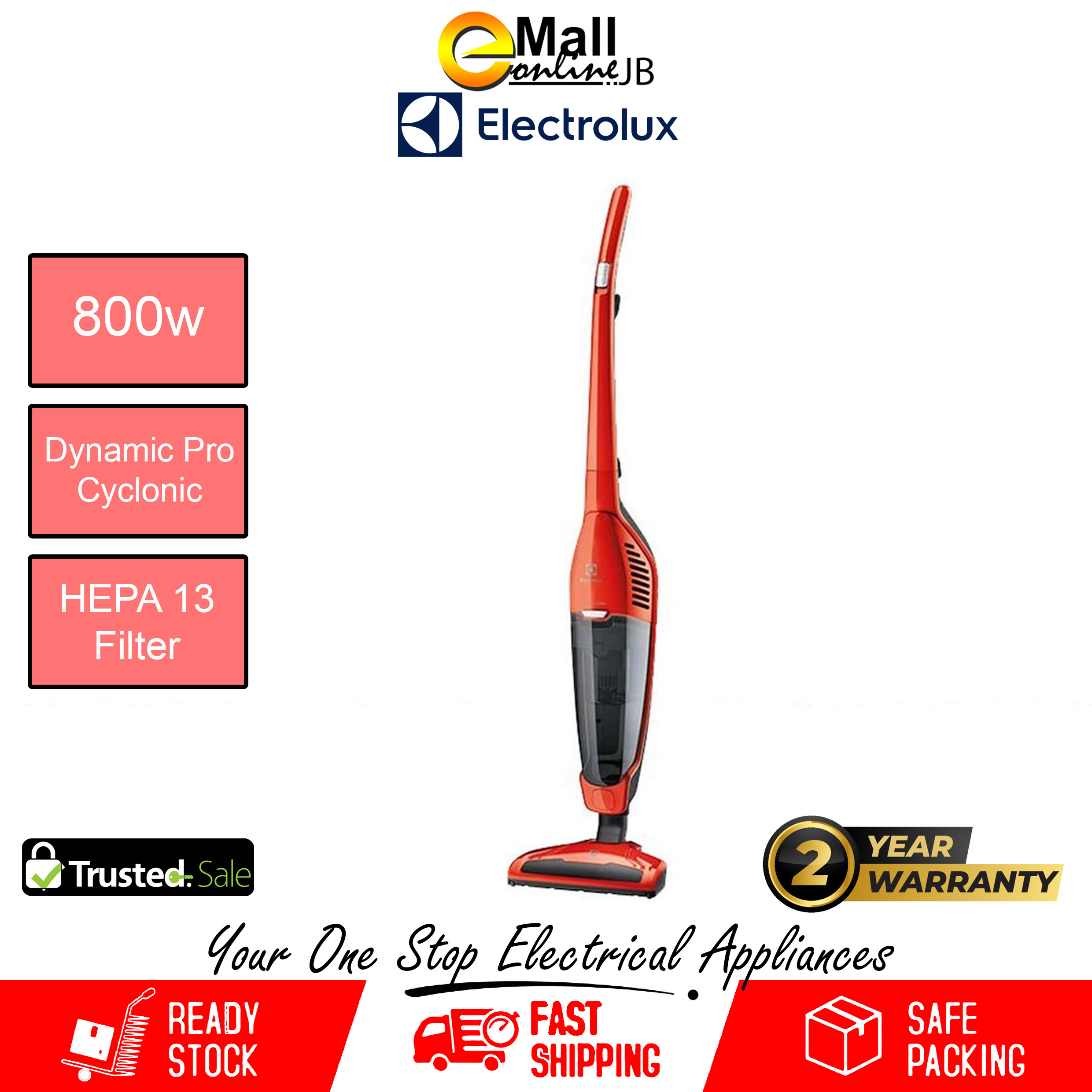 Electrolux EDYL35OR Dynamica Pro Corded Stick Vacuum Cleaner Shopee