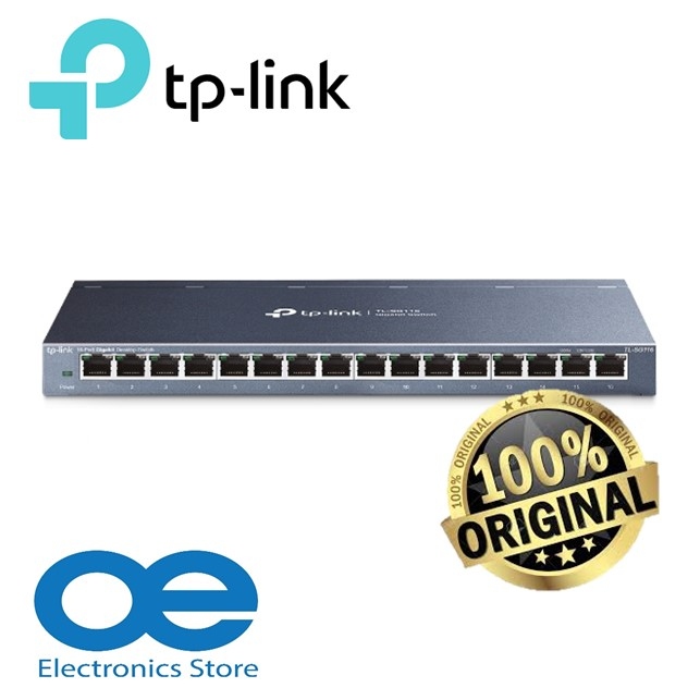 TLSG1016 16 PORT GIGABIT NETWORK SWITCH METAL RACK MOUNT 10/100/1000M TP-LINK TL-SG1016 main image 0