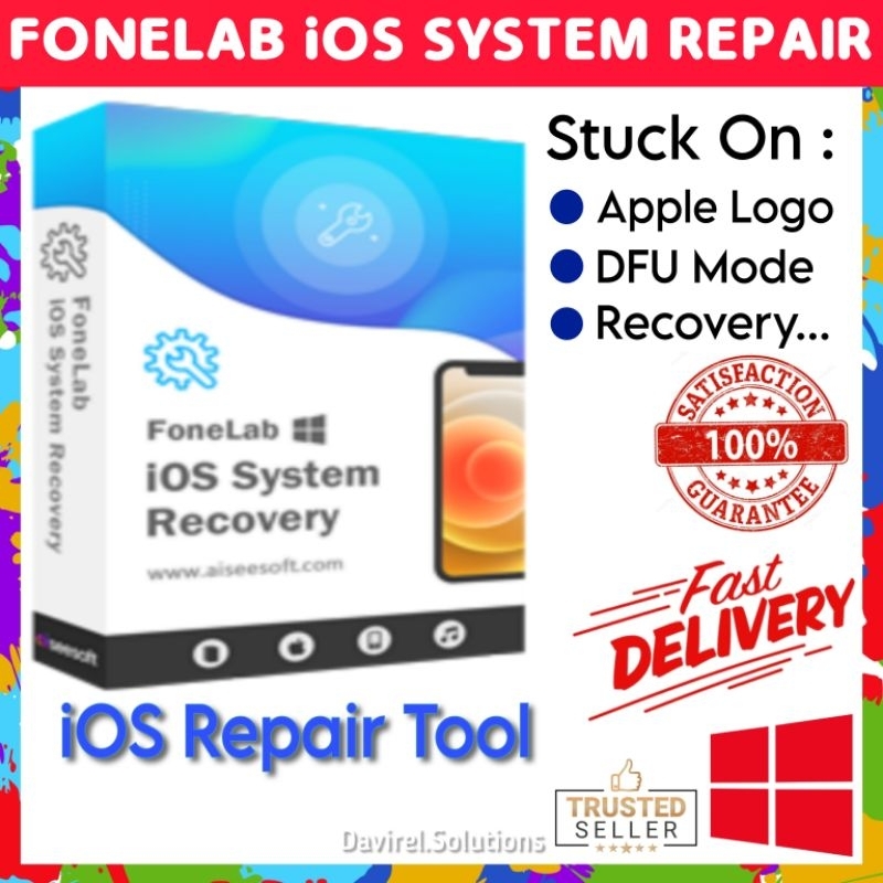 FoneLab iOS Repair Tool Latest Version 10.5 For Windows Shopee