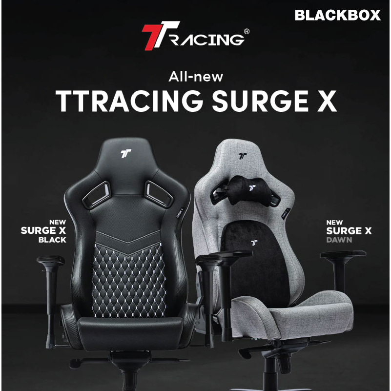 TTRacing Surge X Gaming Chair Office Chair Black Red Grey Stealth Dusk ...