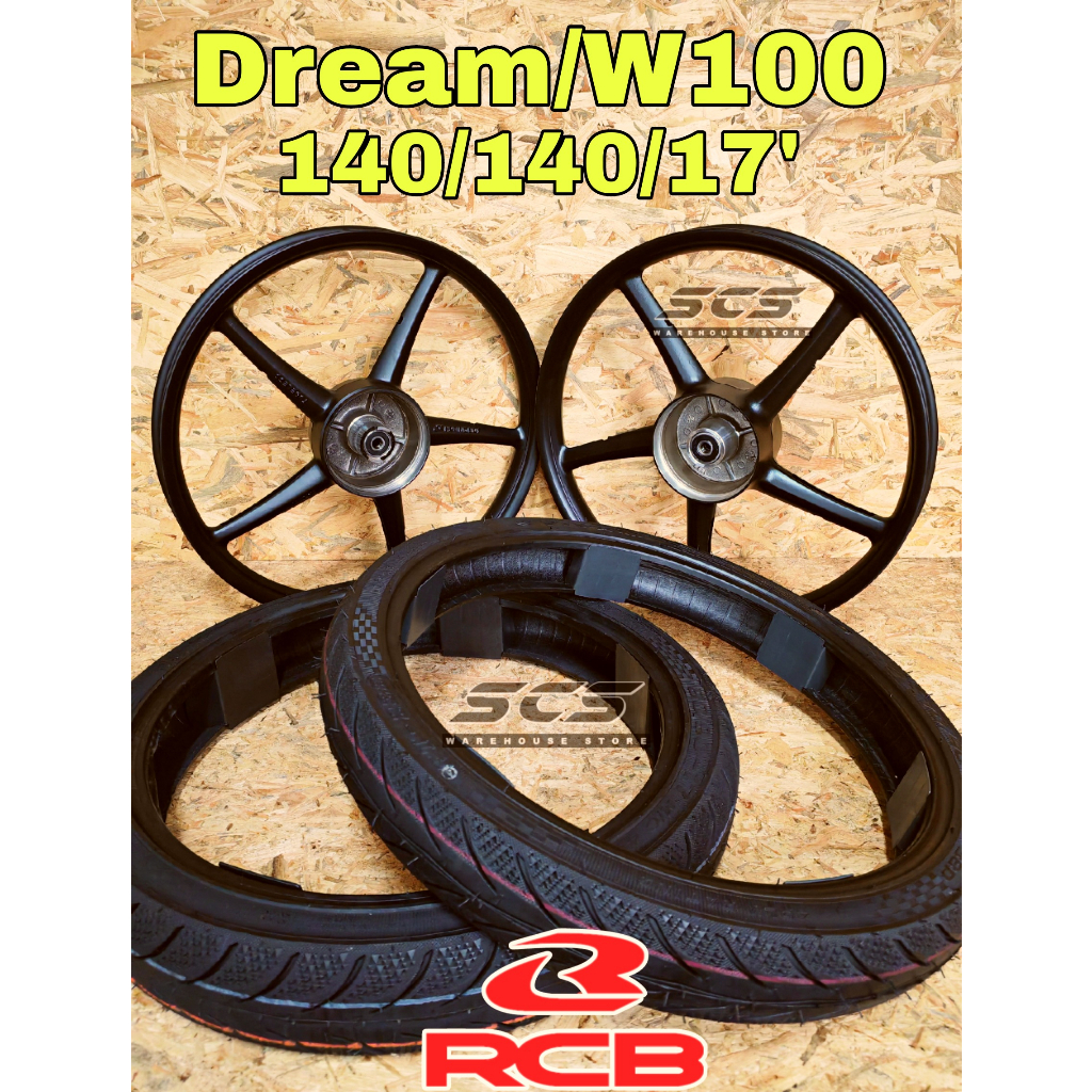Honda W100 Dream SP522 RCB Combo Sport Rim 140/140/17' Racing Boy ...