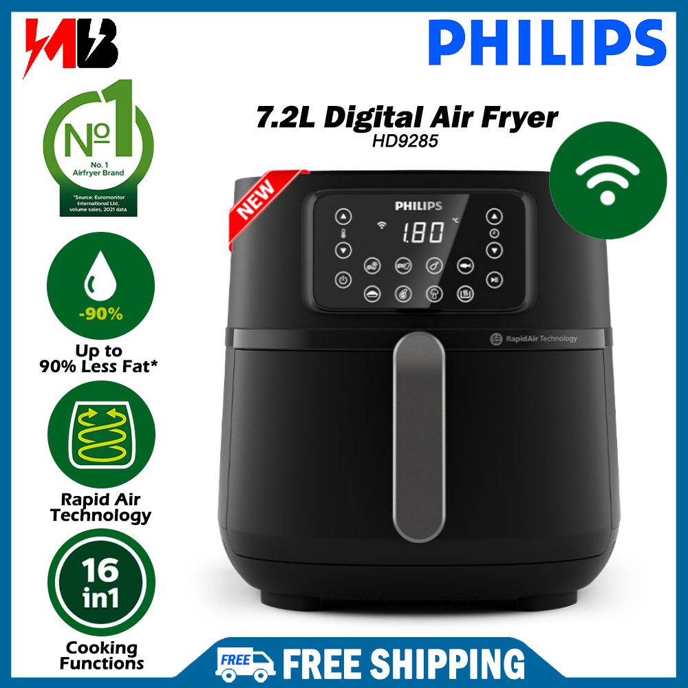 [ NEW ] Philips Digital Air Fryer XXL size (7.2L) Airfryer HD9285
