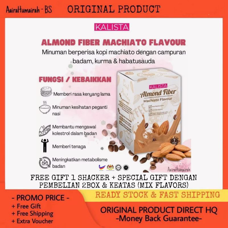KALISTA HQ ALMOND FIBER Shopee Malaysia