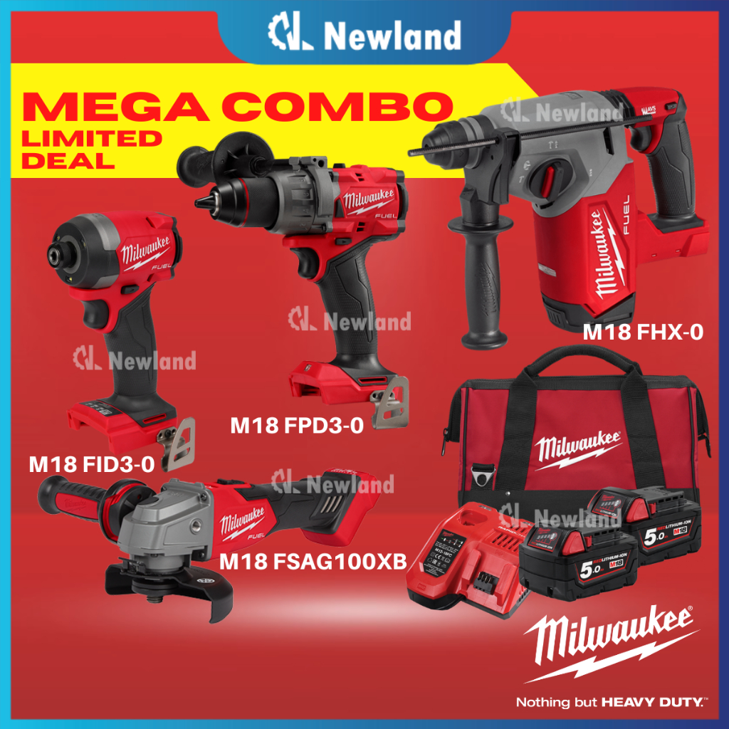 Milwaukee M18 Mega Combo / M18 FPD3 / M18 FID3 / Milwaukee Rotary