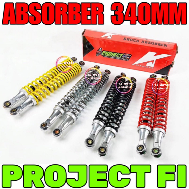 340MM ABSORBER WAVE W125 DASH FUTURE W100 EX5 CLASS W125S W125X CX110 ...