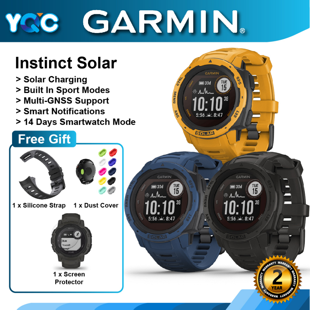 GARMIN INSTINCT SOLAR Garmin M sia Warranty Running Hiking