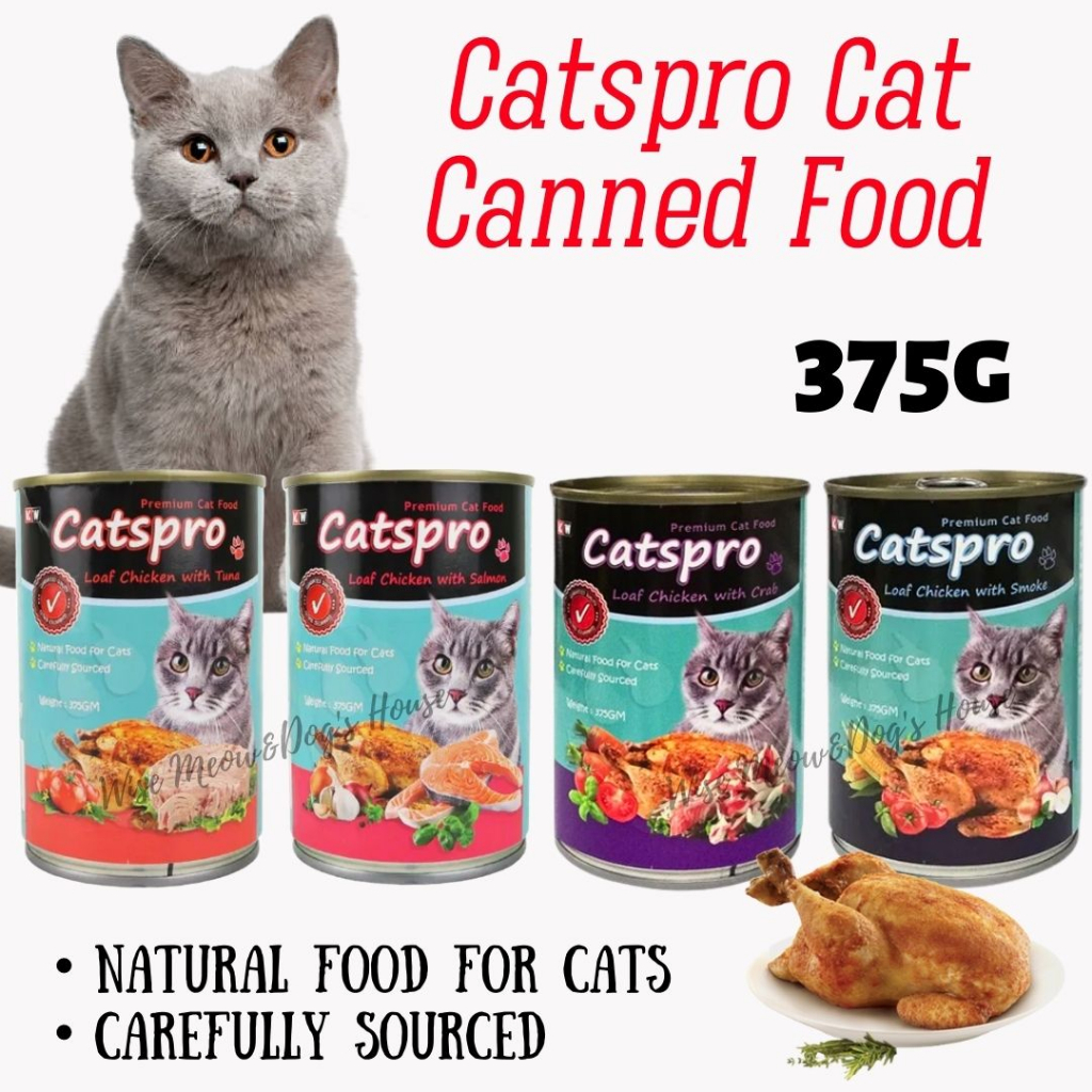 Catspro Premium Cat Canned Food Loaf Chicken Wet Food / Makanan Kucing ...