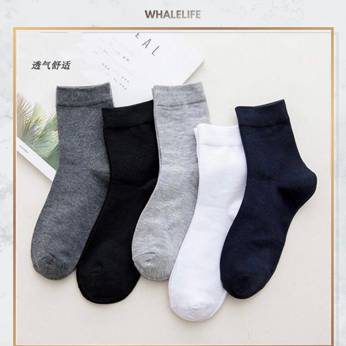 ⭐️⭐️ [BIG PROMOTION] 1 Pair High Quality Plain Color Sock Black Sock ...