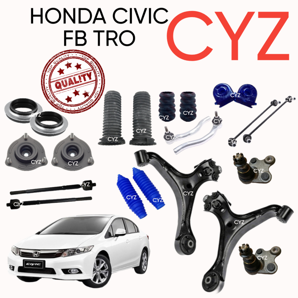 22 or 8 ITEM COMBO SET FRONT SUSPENSION PART HONDA CIVIC FB TRO LOWER ...
