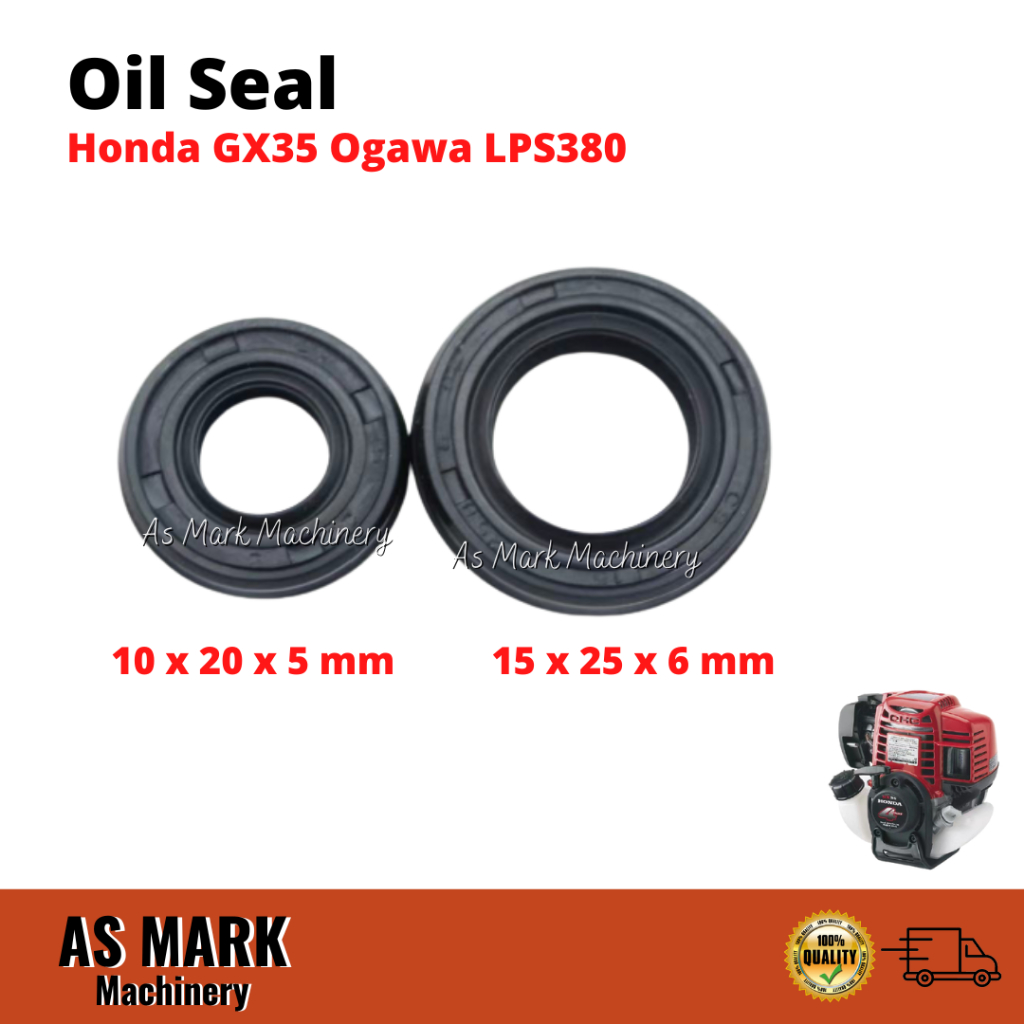 Honda GX35 Oil Seal (2pcs) Brush Cutter Mesin Rumput Shopee Malaysia