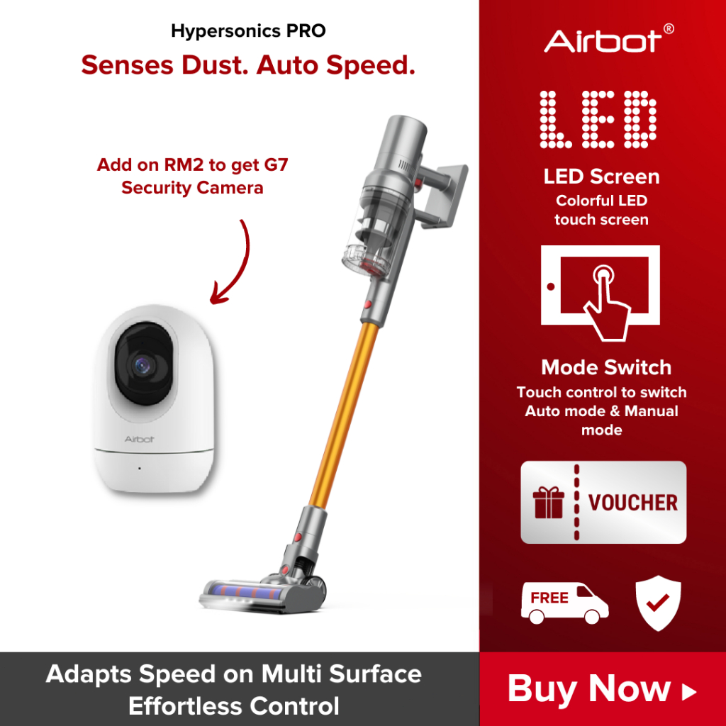 Airbot Hypersonics Pro Smart Cordless Vacuum Cleaner Handheld Vacuum