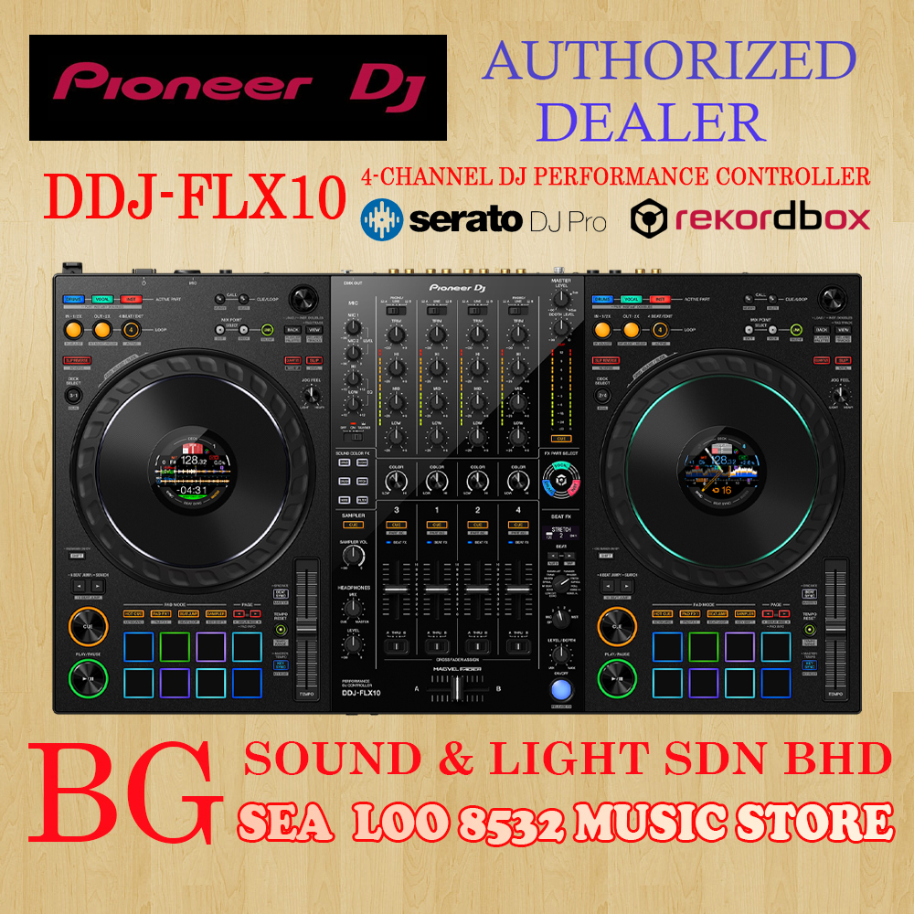 [ PIONEER AUTHORIZED DEALER ] DDJFLX10 / FLX10 4 CHANNEL DJ PERFORMANCE CONTROLLER Shopee
