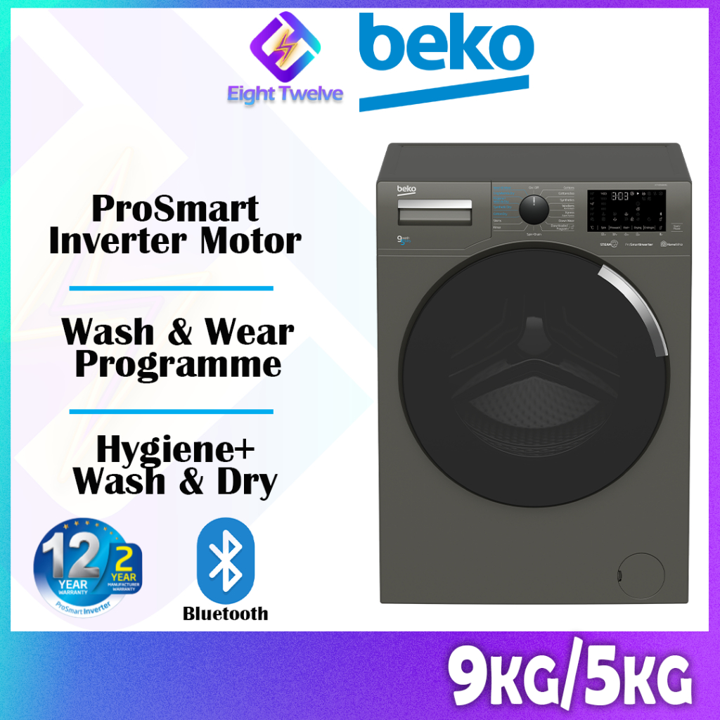 9KG/5KG BEKO Freestanding Washer Dryer Mesin Basuh Pengering ...