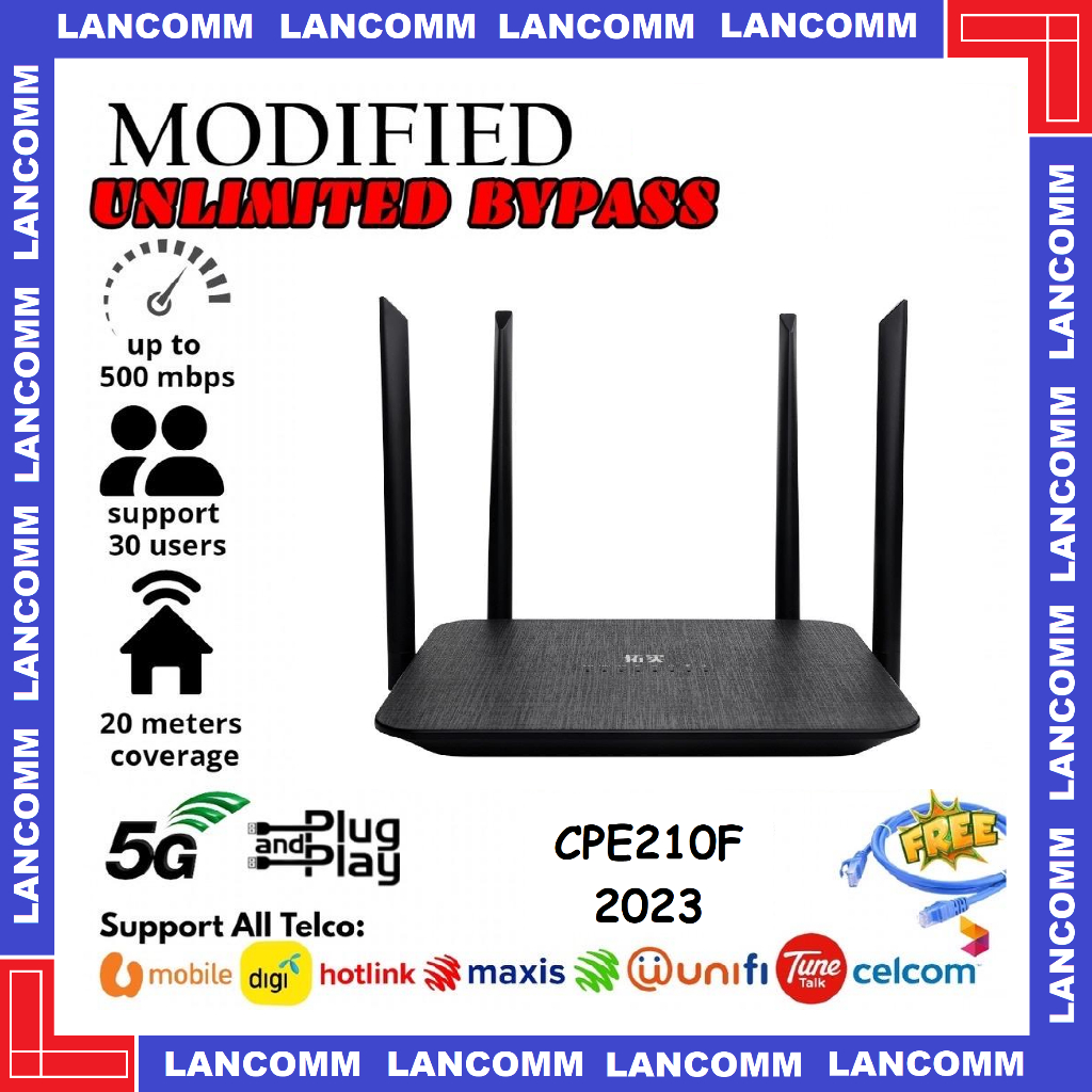 GT990 (CPE210F) Modified Unlimited Hotspot 4G LTE Modem Router MOD Wifi