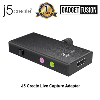 J5 Create JVA02 Live Capture Adapter HDMI to USB-C with Power