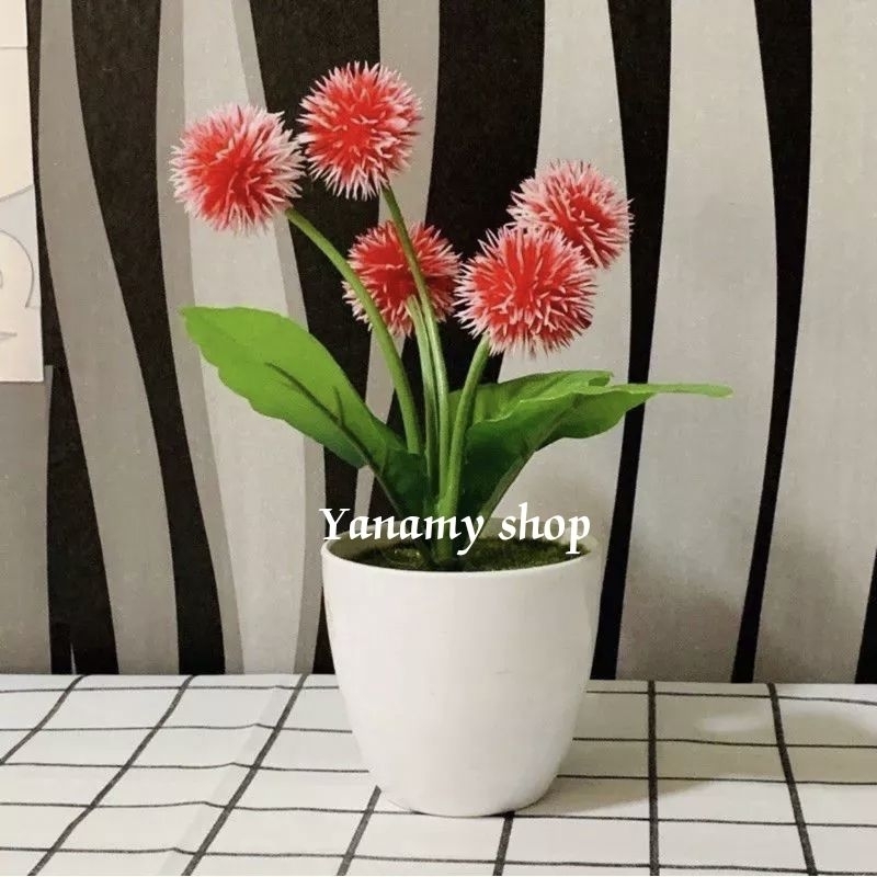 🔥FAST SELLING‼️BUNGA HIASAN MEJA SIAP PASU/FLOWER GIFTS WITH POT🌹🌼🌷