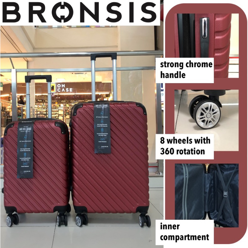 [BRONSIS] Thick Hard Case ABS Luggage 20” 24” | Shopee Malaysia