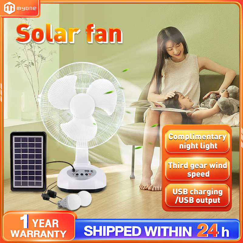 Solar Fan Dc Fan Large Wind Portable Fan Desktop 16 Ultra Long Battery Life Rechargeable Fan 1922