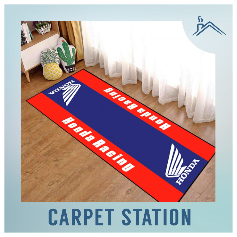 Honda Motor Superbike Racing Motorcycle Auto Show Decoration Rugs ...