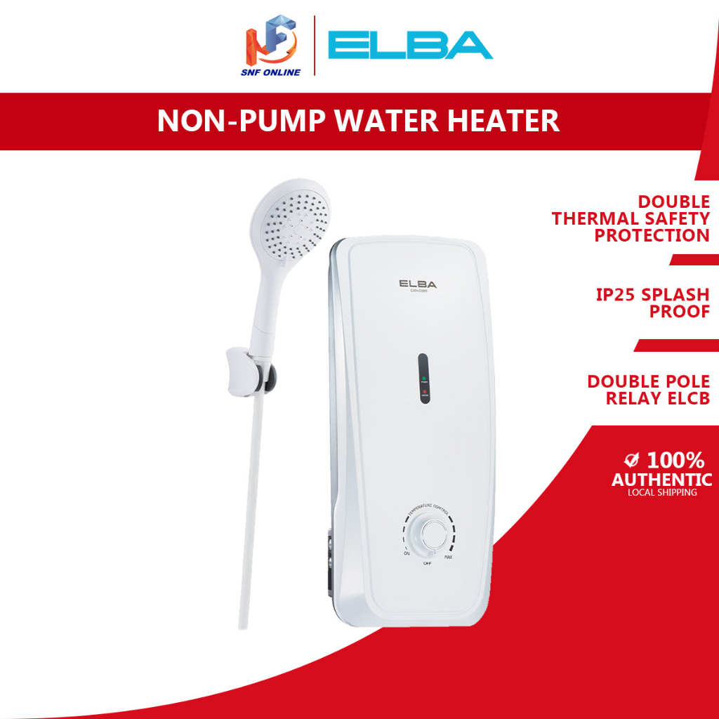 Elba Water Heater ATTIVO Series Non Pump EWHG3660(SW) Shopee Malaysia