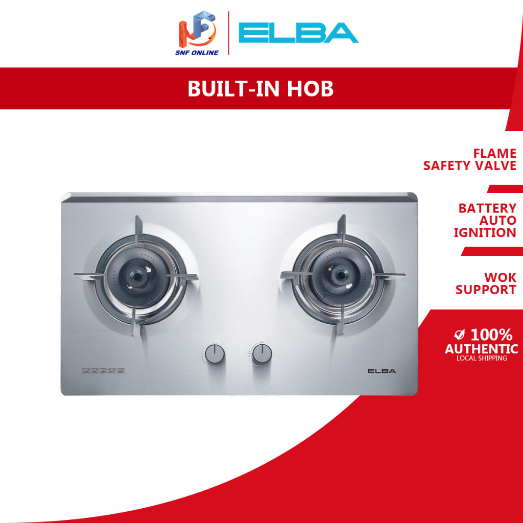 Elba BuiltIn Stainless Steel Gas Hob EBHM8962(SS) Shopee Malaysia