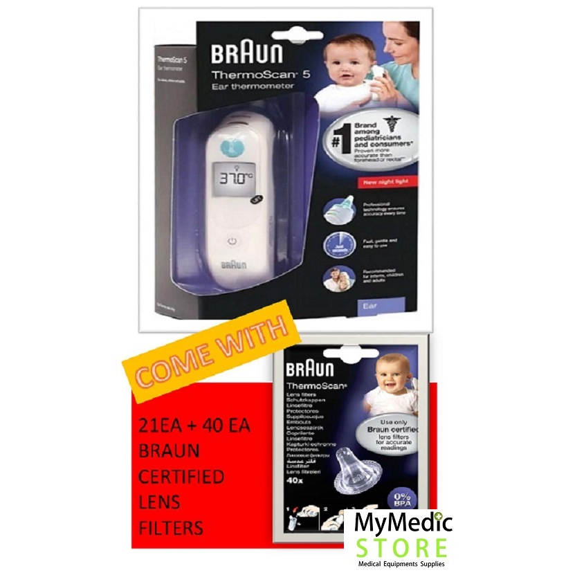 (Original) Braun Thermoscan 5 (IRT 6030) Thermometer Come With 61ea