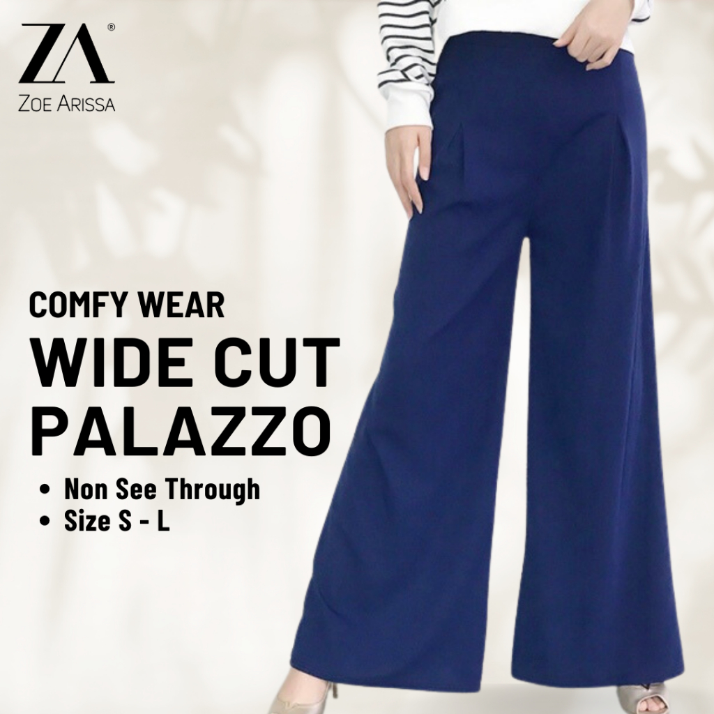 Zoe Arissa Palazo Palazzo Muslimah Seluar Palazzo Straight Cut Palazzo