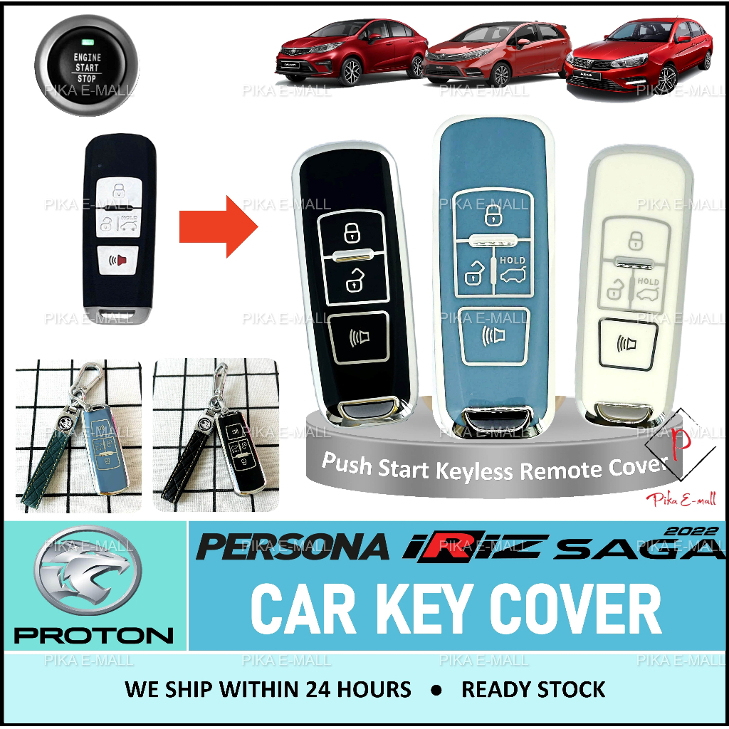 Proton Iriz Saga Mc2 Premium S Persona Car Key Cover Keyless Push Start ...