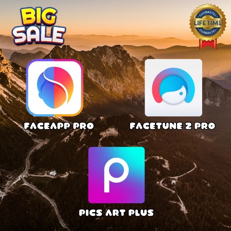 [BIG SALE] 🔥 FACEAPP PRO 🔥 + 🌺 FACETUNE PRO