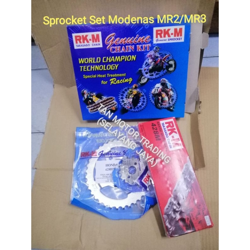 RKM Sprocket Set 428 Modenas MR2/MR3 | Shopee Malaysia