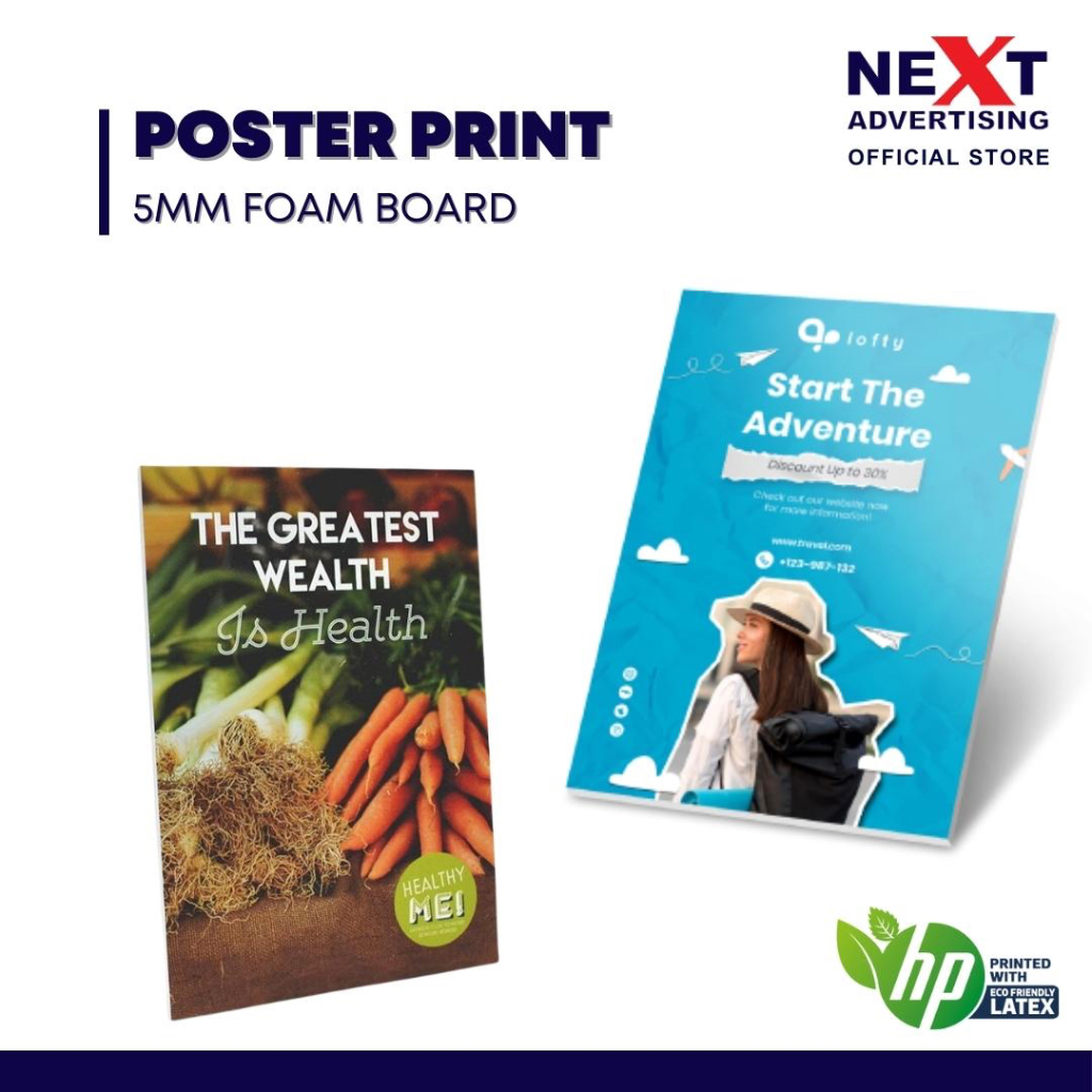 A0/A1/A2/A3 Poster Printing with Board 5mm Foamboard Shopee Malaysia
