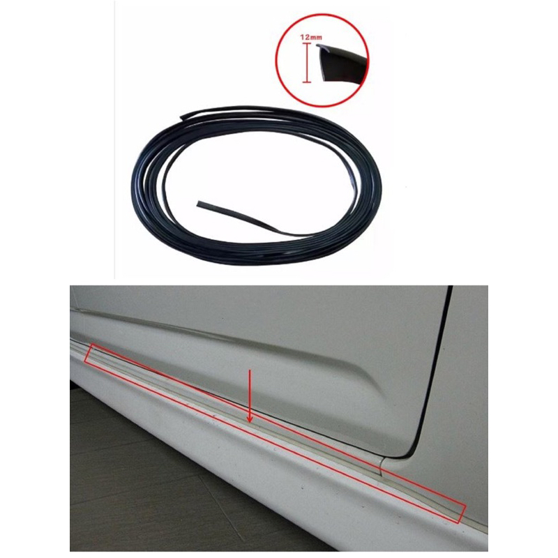 Car Body Kit Rubber Lining Seal & General Use Sealant Black (1 Meter