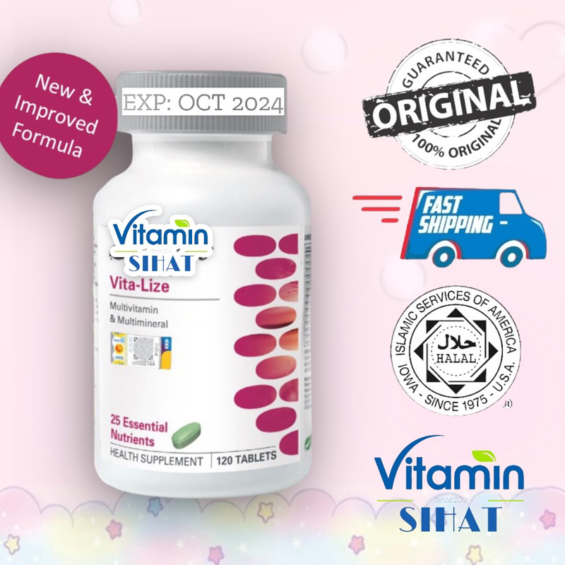 Shaklee Vitalize Vitalea Iron Formula/Plus(120 Tablets) HB LOW