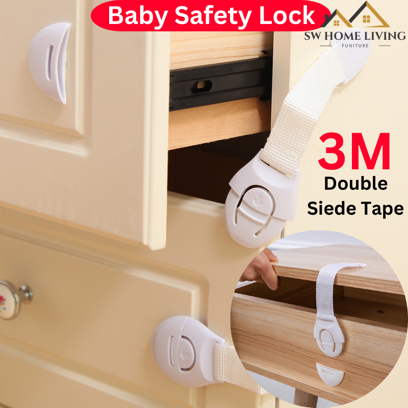 SW Baby Safety Protector Child Cabinet locking Plastic Lock