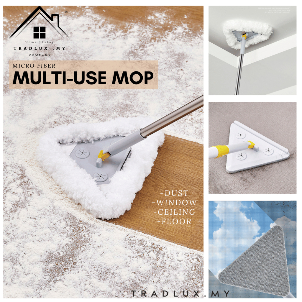 Dusting Mop Extended Household Cleaning Tool Window Toilet Floor Gap ...