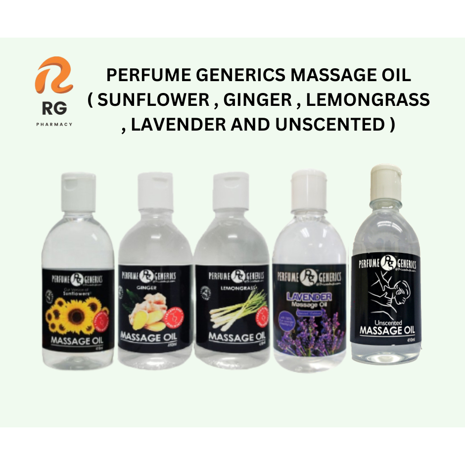 Original Perfume Generics Massage Oil Minyak Urut Sunflower Lavendar Ginger 8584