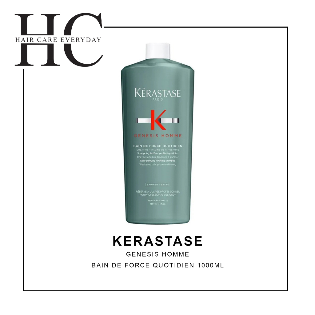 Kerastase Genesis Homme Bain De Forece Quotidien Shampoo 1000ml ( For