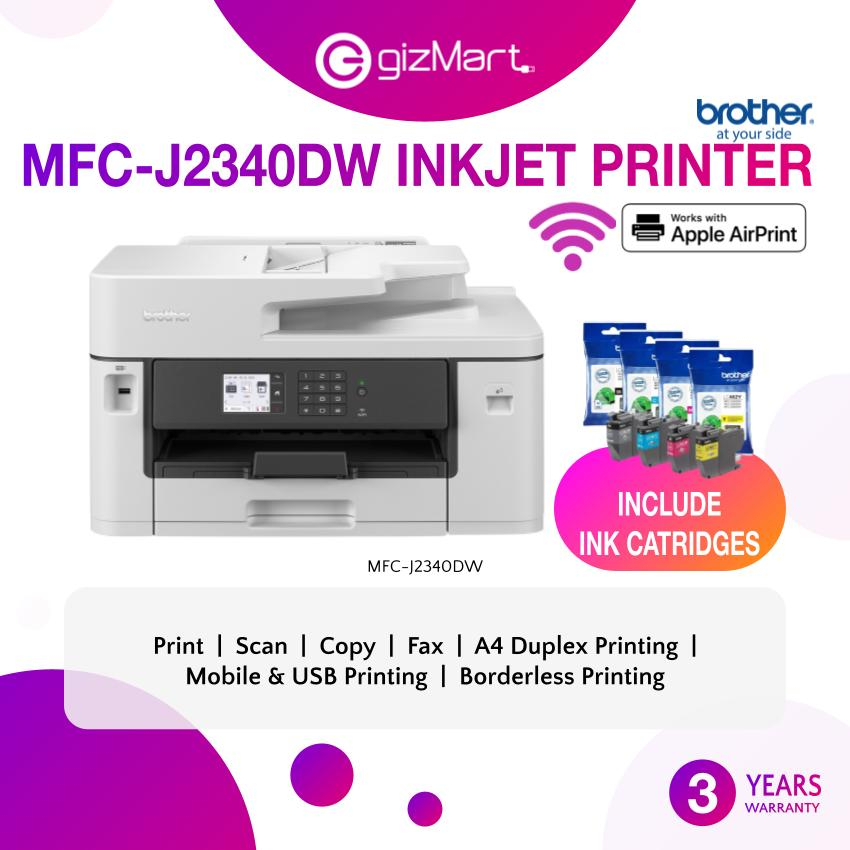 Brother MFCJ2340DW All in One Printer Compact Multifunction with Auto
