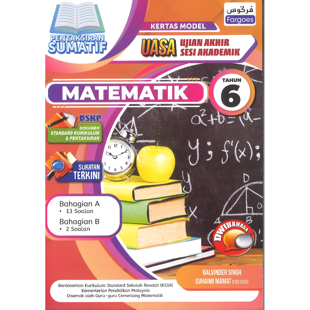 Kertas Model Uasa Matematik Tahun 6 Kssr Shopee Malaysia