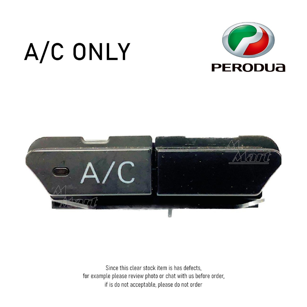 Perodua Axia 2015 1.0 (E) Air Cond AC Switch On Off Switch Button