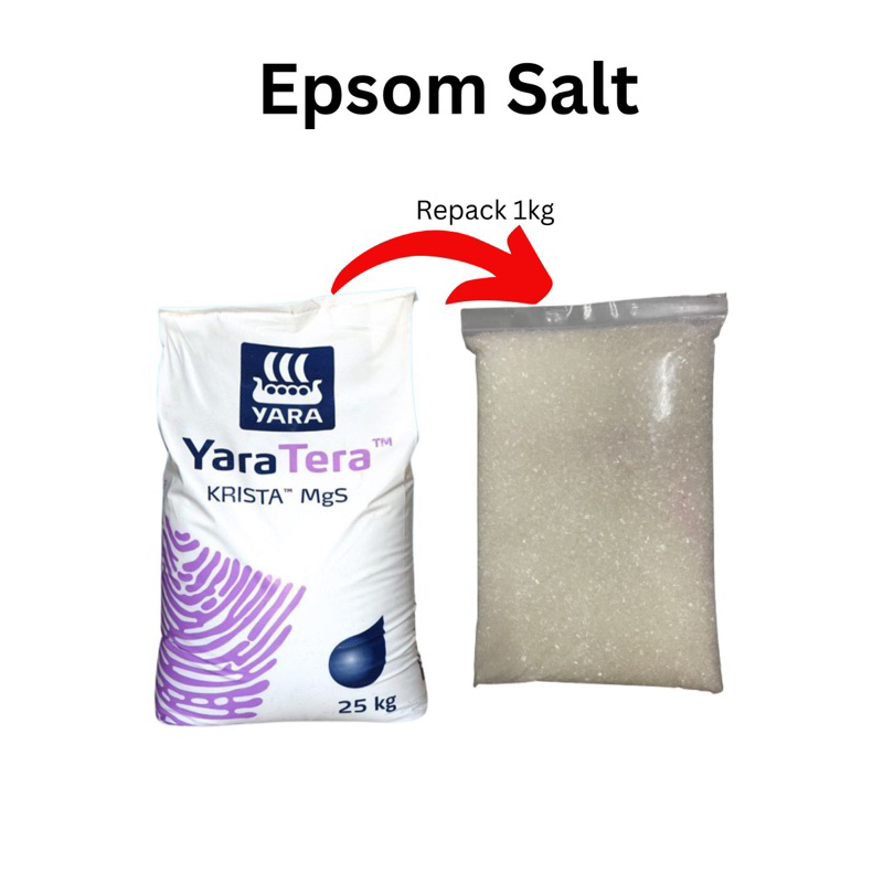 1kg YARA Epsom Salt (Magnesium sulfate) BAJA ORGANIK Agricultural