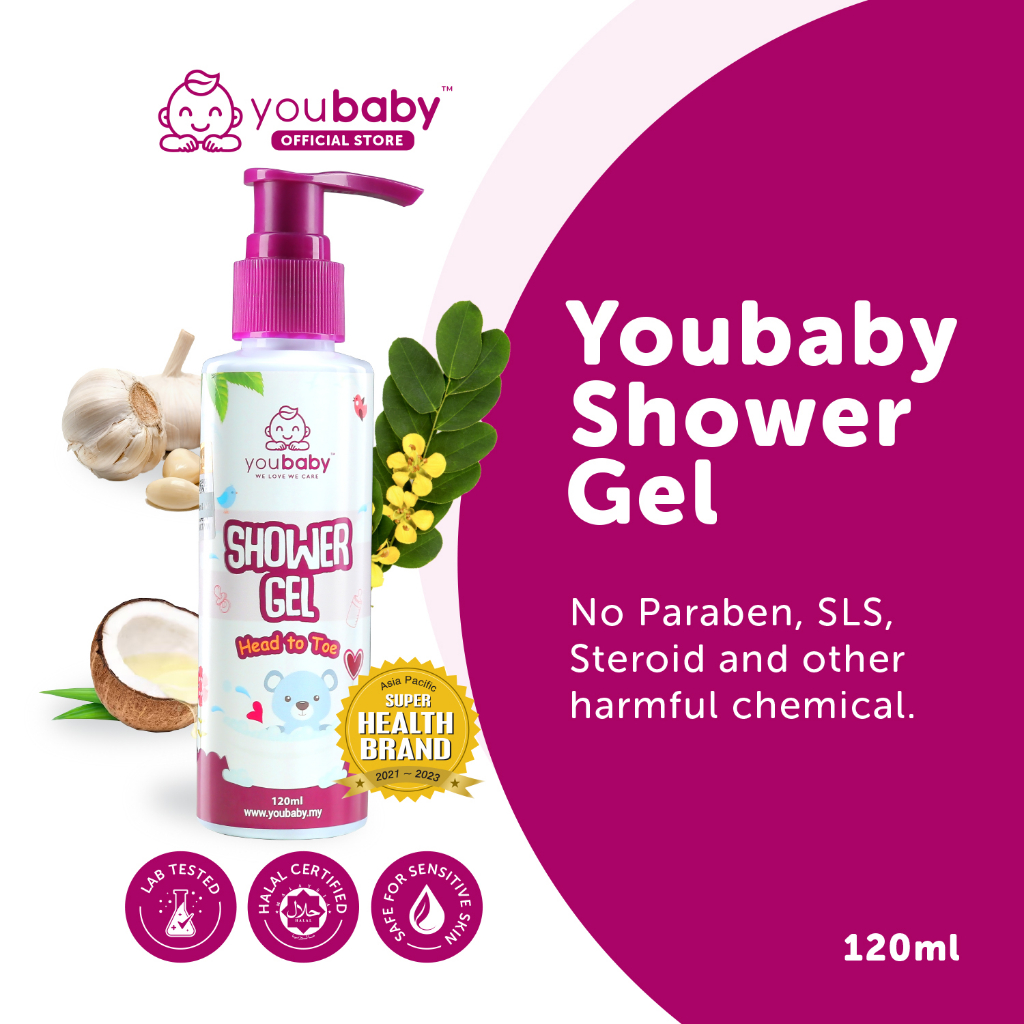 Youbaby Shower Gel Head to Toe (120ml) [with Free Gift] Shopee Malaysia